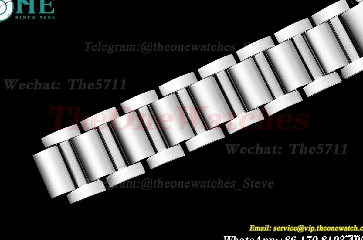 White Bezel Diamond Dial Quartz Must Bracelet K11F On SS Tank Small 0111